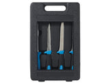 Kinetic Pro Filleting Knife Set 3-Pack + Sharpening Rod