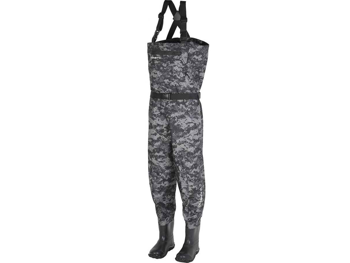 Kinetic Camorush Grey Camo Waders with Boots