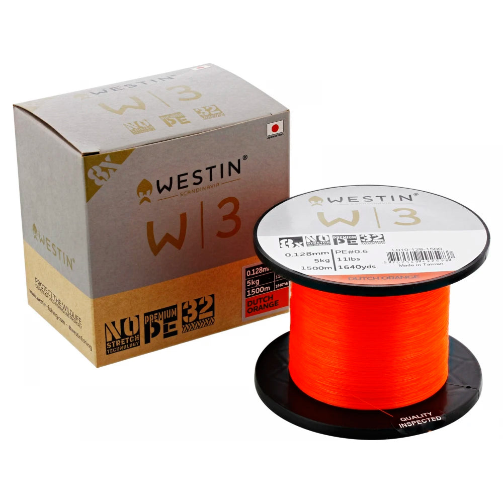 Westin W3 8-Braid Dutch Orange 1500 m kuitusiima