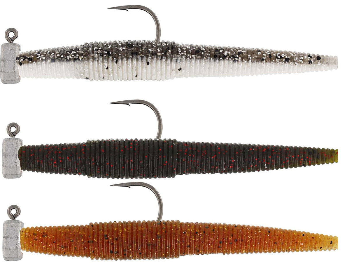 Westin NED Worm R´N R Clear Water Mix 7 cm Jig 3-Pack