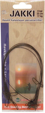 Jakki 20 cm vaijeriperuke 6 kpl/pkt - Happy Angler