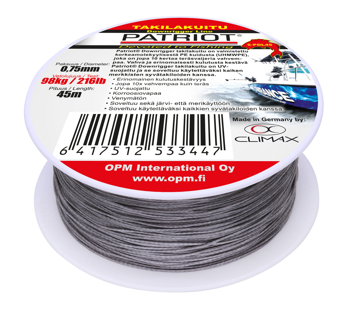 Patriot Downrigger Line  45 m