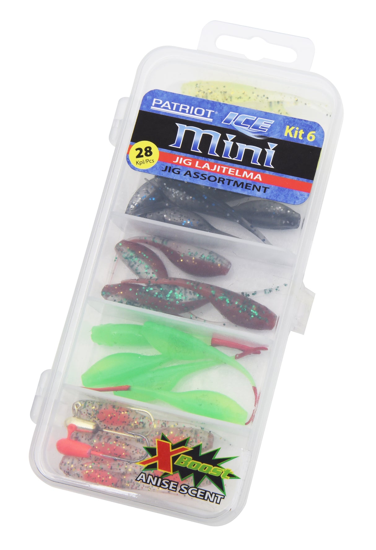 Patriot Ice Mini Ice Fishing Jig Kit 6 28-Pack