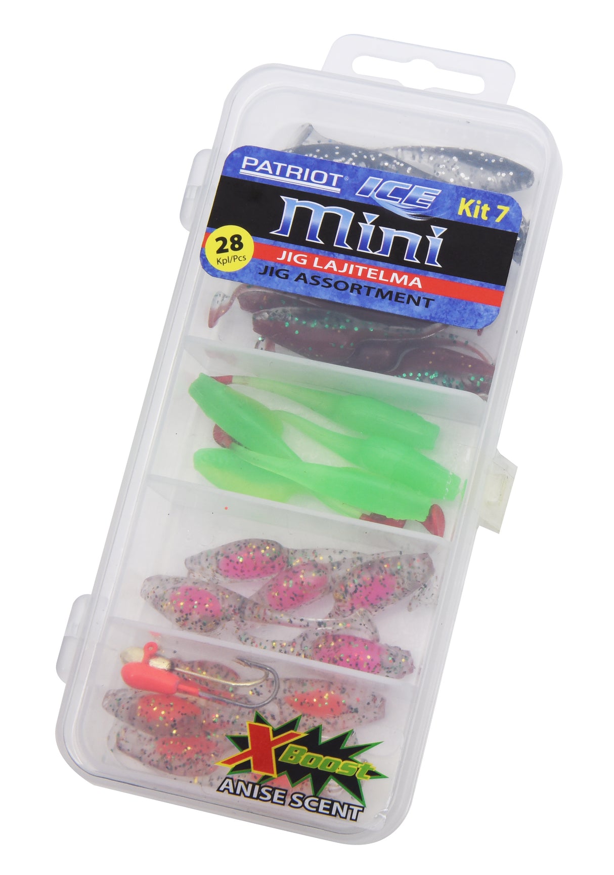 Patriot Ice Mini Ice Fishing Jig Kit 7 28-Pack