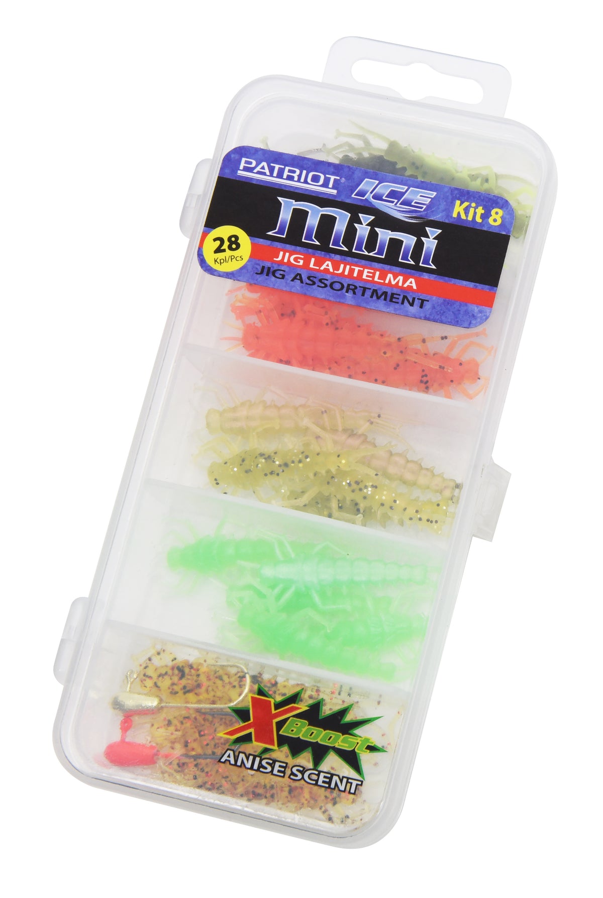 Patriot Ice Mini Ice Fishing Jig Kit 8 28-Pack