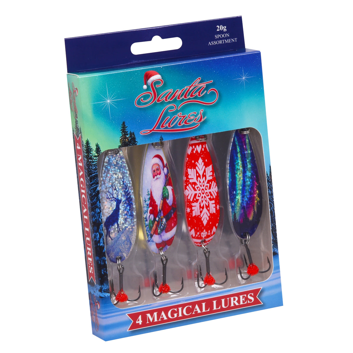 Santa Lures Spoon Lure Assortment 4-Pack
