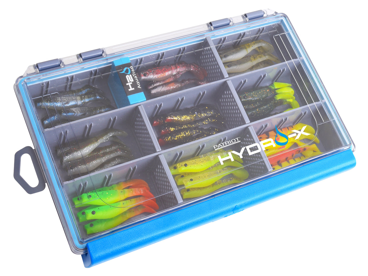 Patriot Baitfish Flex 7.5 cm Jig Assortment 36 pcs + Patriot Hydro-X Lure Box