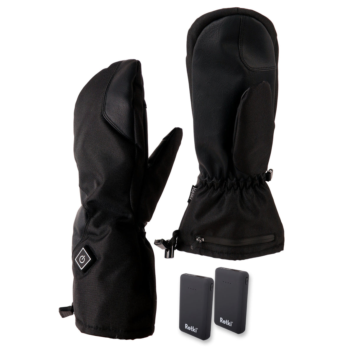 Retki lämmitettävät rukkaset ladattavalla akulla