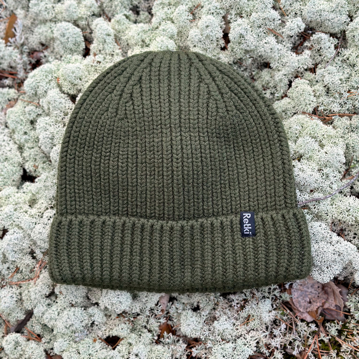 Retki 100 % Merino Chunky Beanie Green
