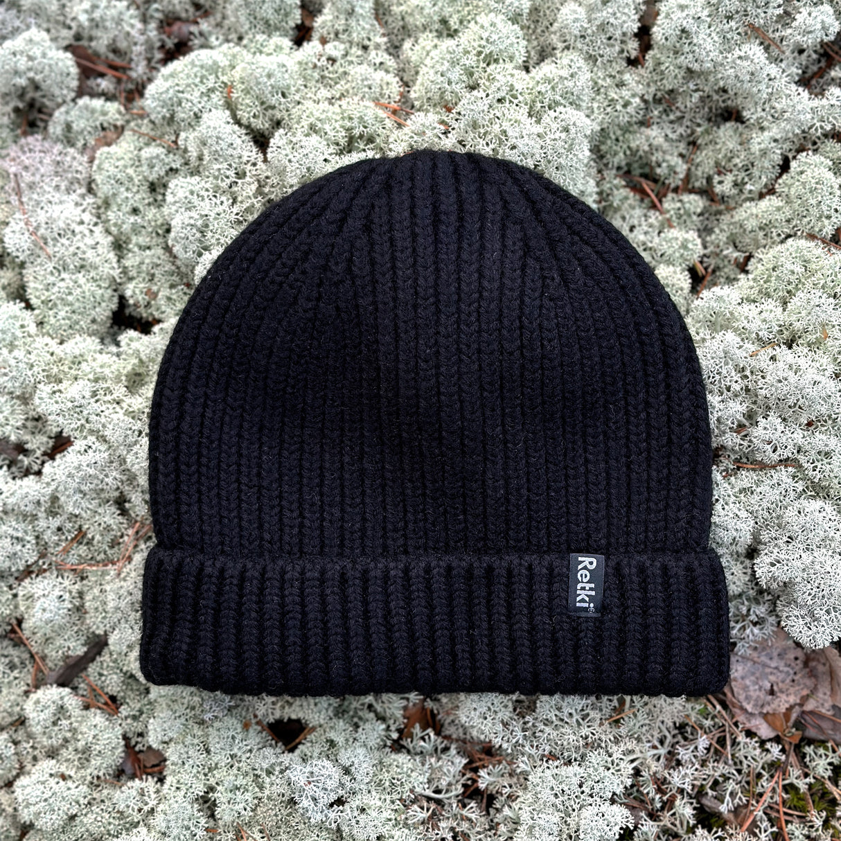 Retki 100 % Merino Chunky Beanie Black