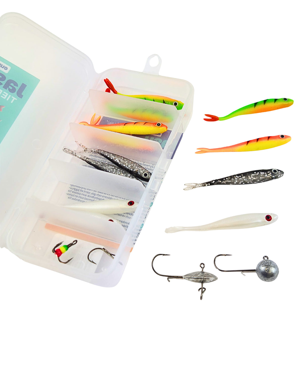 Jasu Tiera V2 6 cm Jig Assortment 12 pcs + Jig Heads