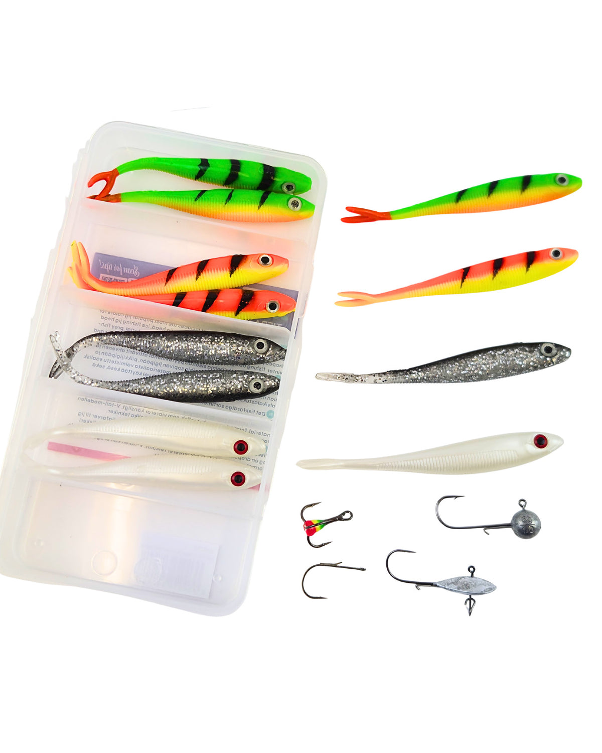 Jasu Tiera V2 10 cm Jig Assortment 8 pcs + Jig Heads