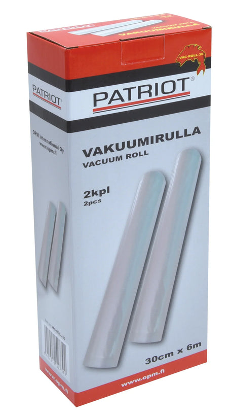 Patriot vakuumirulla 30cm x 6m 2kpl/pkt - Happy Angler