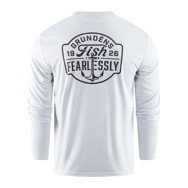 Grundens LS Tech Tee Fish Fearlessly UPF50 pitkähihainen paita - Happy Angler
