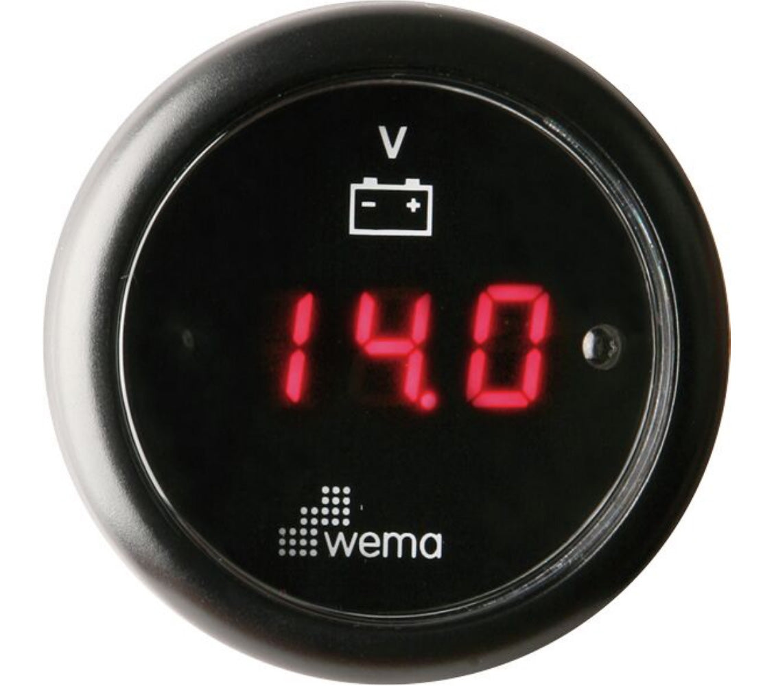 Wema volttimittari digitaalinen 8-32V musta