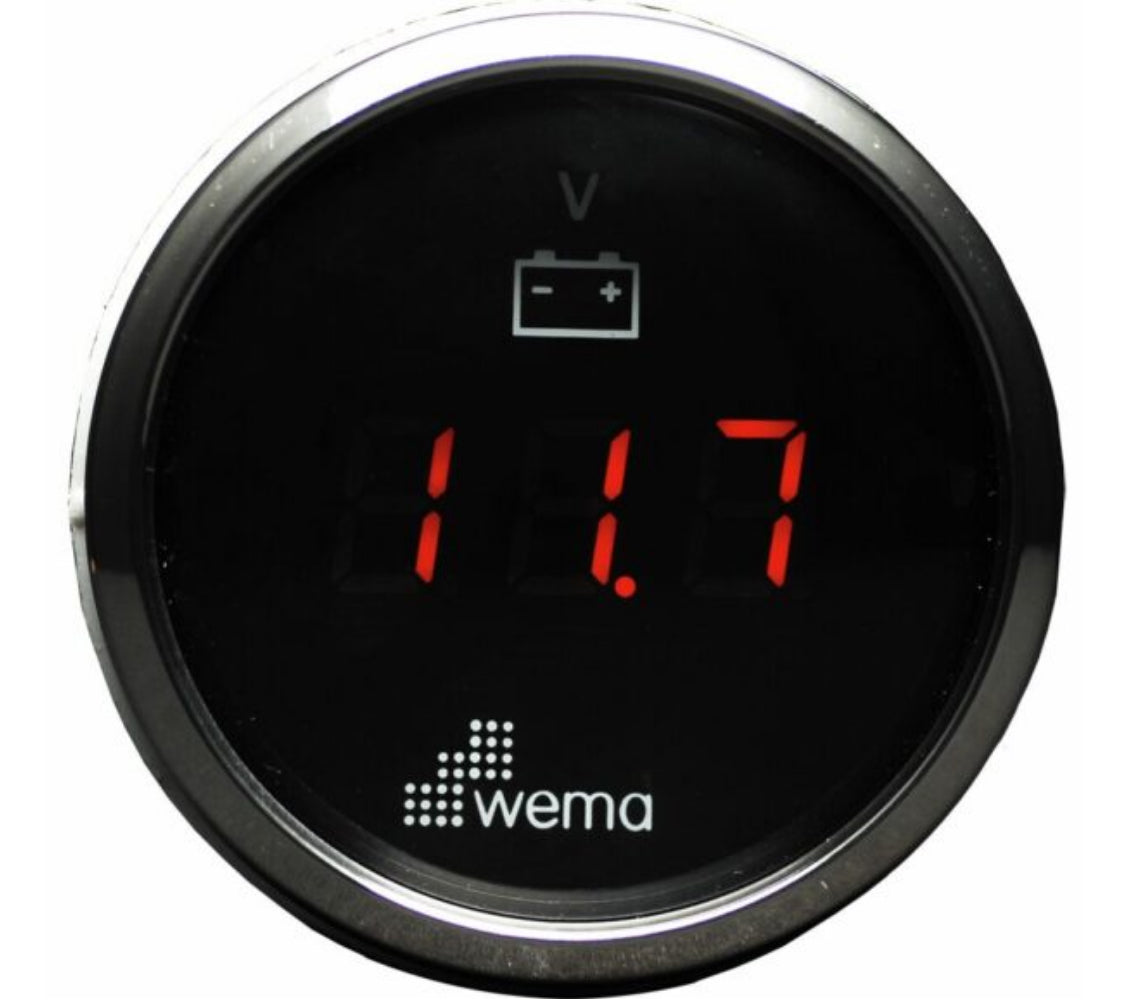 Wema volttimittari digitaalinen 8-32V musta RST