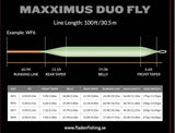 Maxximus Duo Fly perhosiima WF kelluva - Happy Angler