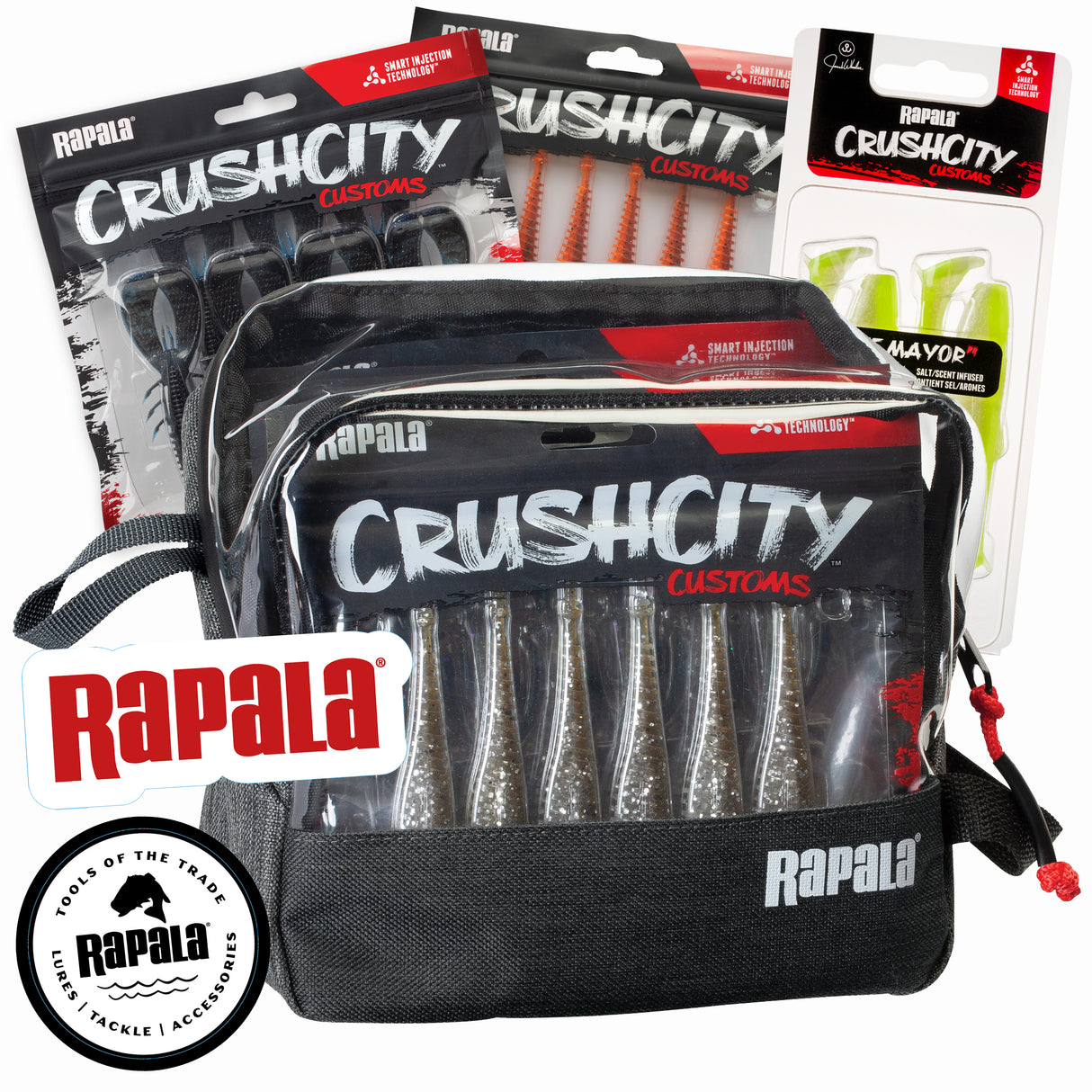 Rapala CrushCity Soft Pack Limited Edition Jig Assortment + Rapid Pack Bag