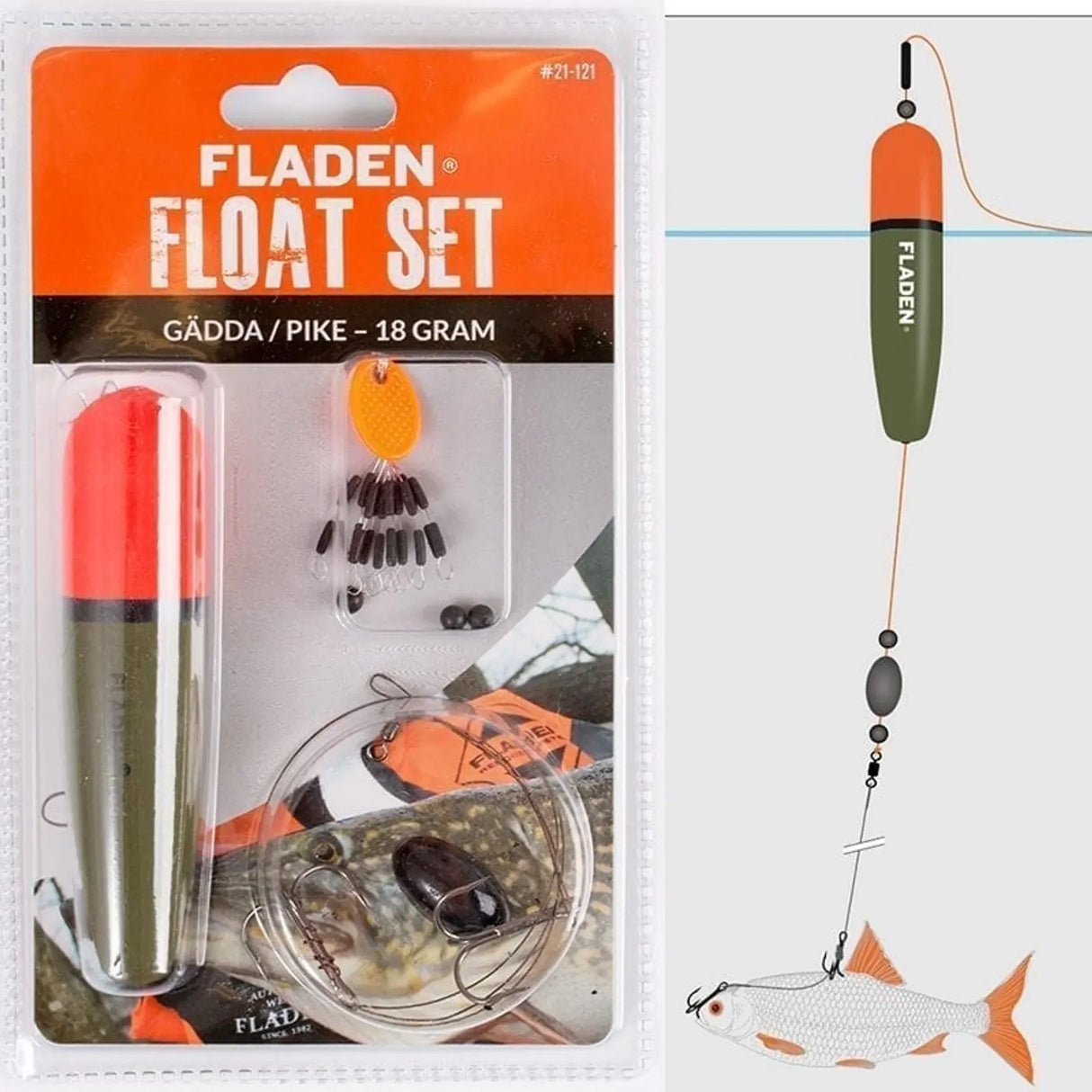 Fladen Pike Float Set 18 g
