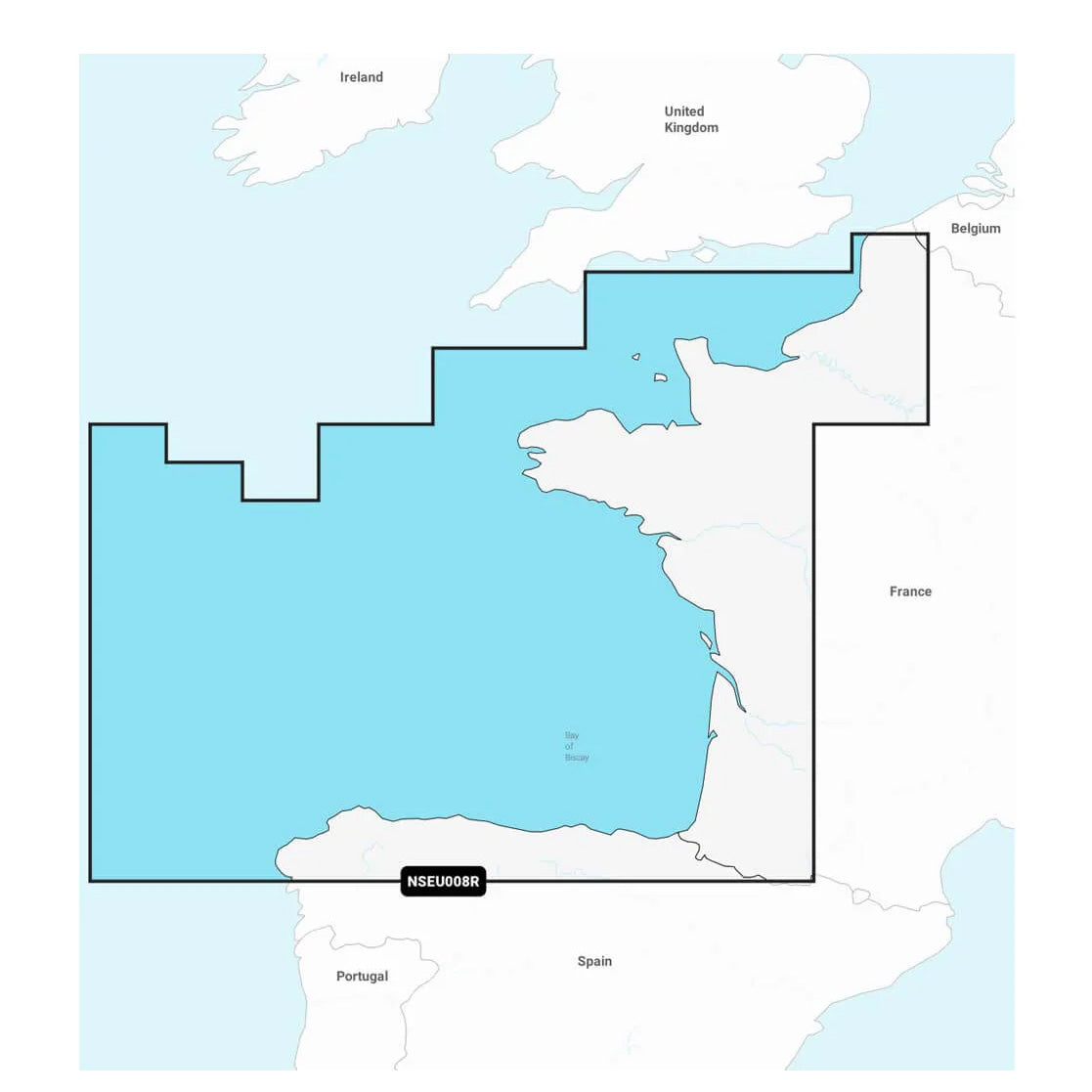 Garmin Navionics+ NSEU008R Bay of Biscay Marine Chart