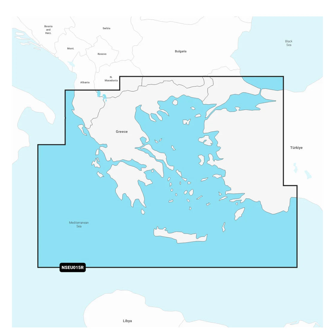 Garmin Navionics+ NSEU015R Aegean Sea, Sea of Marmara Marine Chart