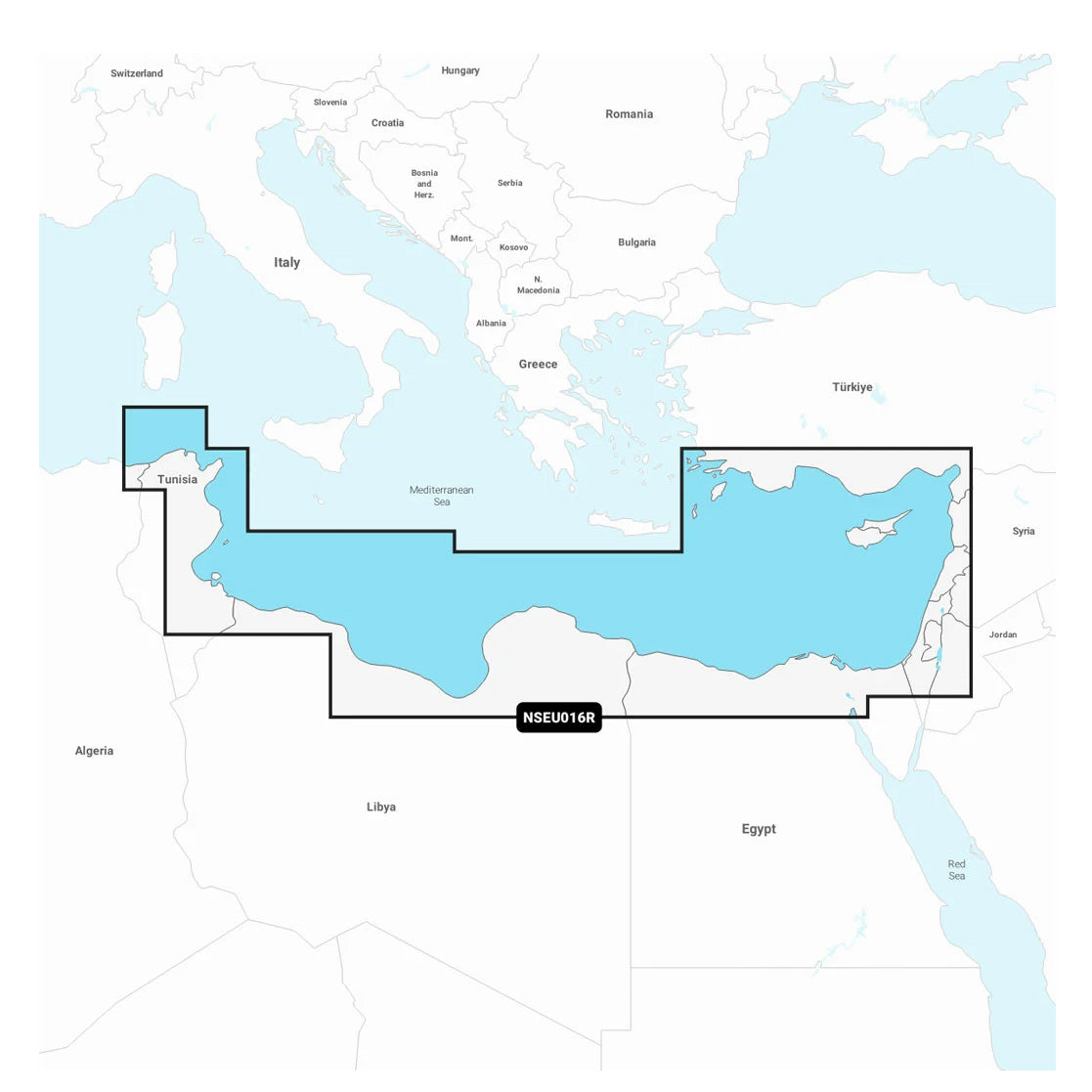 Garmin Navionics+ NSEU016R Mediterranean Sea, Southeast Marine Chart