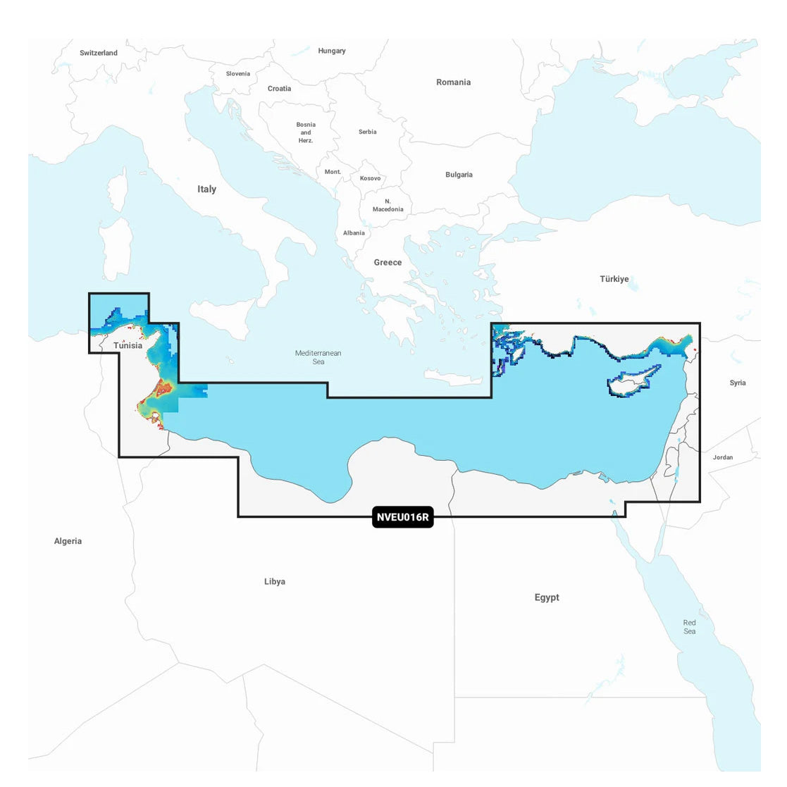 Garmin Navionics Vision+ NVEU016R Mediterranean Sea, Southeast Marine Chart
