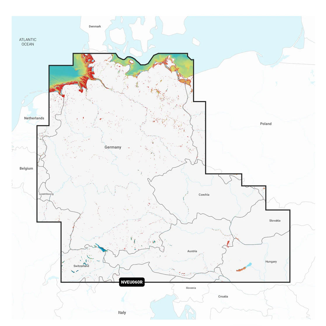 Garmin Navionics Vision+ NVEU060R Germany, Lakes and Rivers Marine Chart
