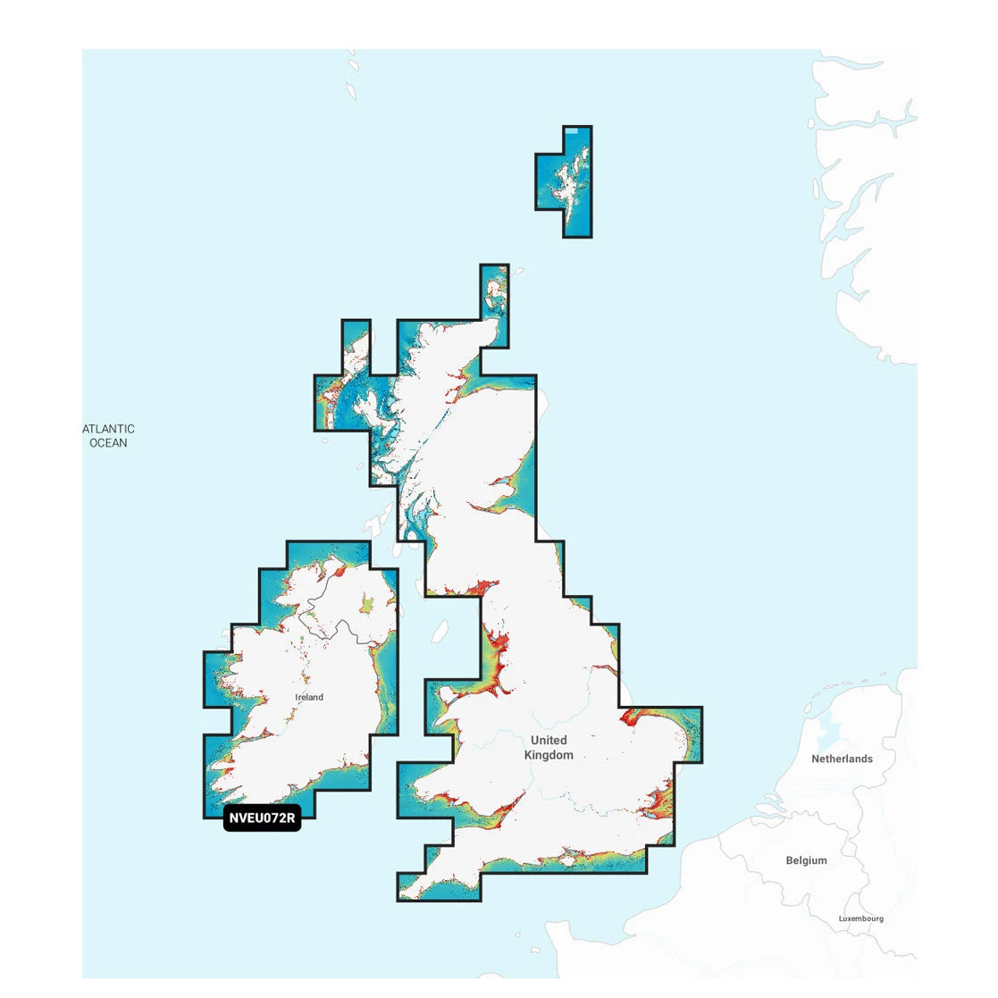 Garmin Navionics Vision+ NVEU072R Great Britain and Ireland, Lakes and Rivers  Marine Chart