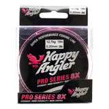 Happy Angler Pro Series 8X 125 m pinkki kuitusiima - Happy Angler