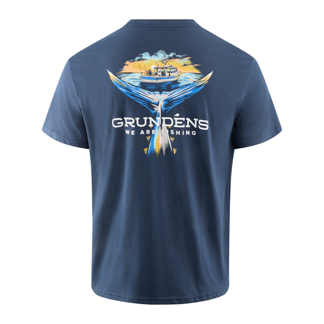 Grundens Tuna Tailscape t-paita - Happy Angler