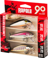 Rapala 90 vuotta R90 Countdown Mid Naturistic vaappulajitelma 3 kpl/pkt - Happy Angler