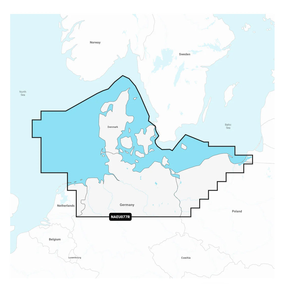 Navionics+ NAEU077R Tanska, Saksa ja Puolan rannikko karttakortti