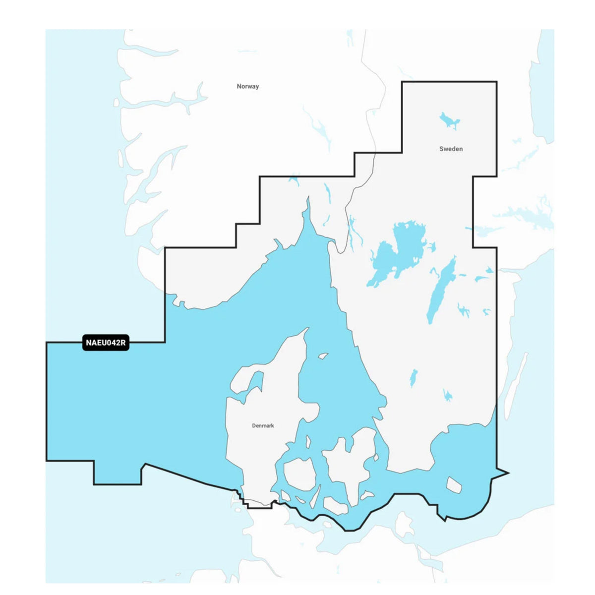 Navionics+ NAEU042R Oslo–Trelleborg Marine Chart
