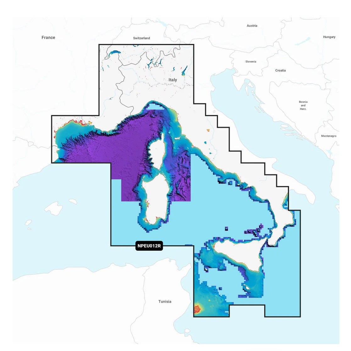 Navionics Platinum+ NPEU012R Välimeri, keskinen ja läntinen karttakortti