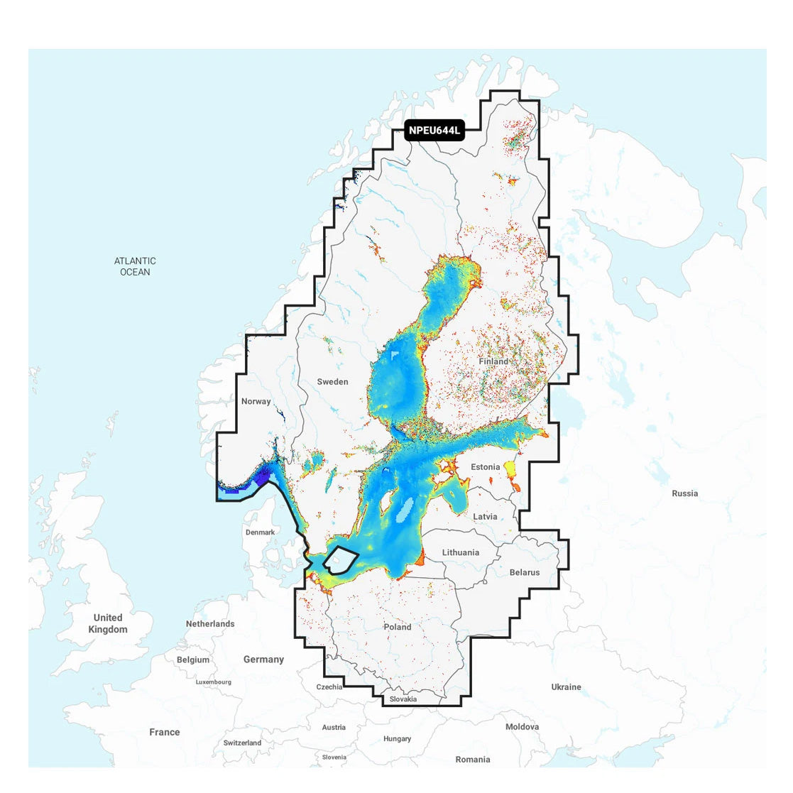 Navionics Platinum+ NPEU644L Baltic Sea Marine Chart