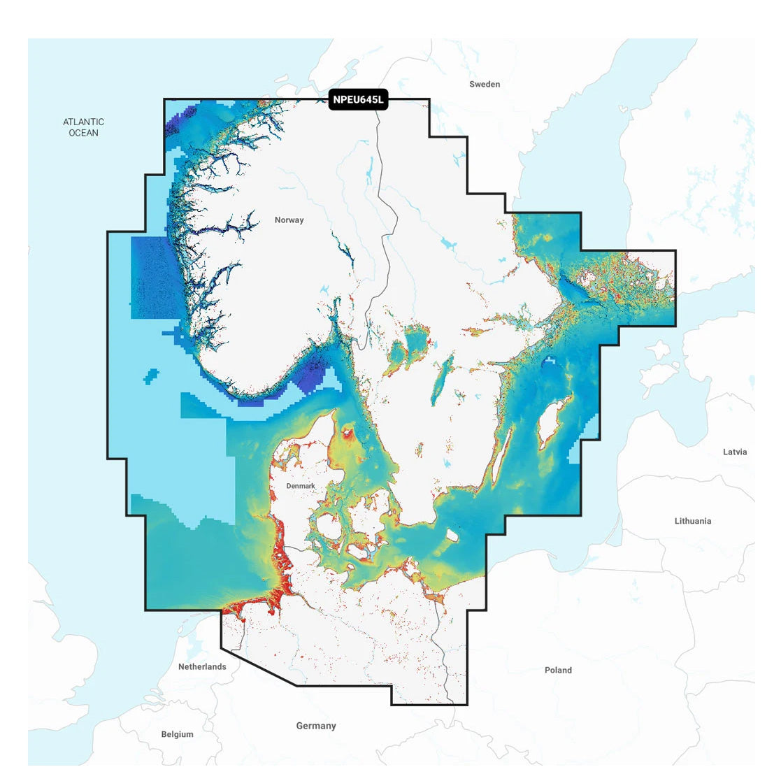 Navionics Platinum+ NPEU645L Skandinavian eteläosa ja Saksan pohjoisosa karttakortti
