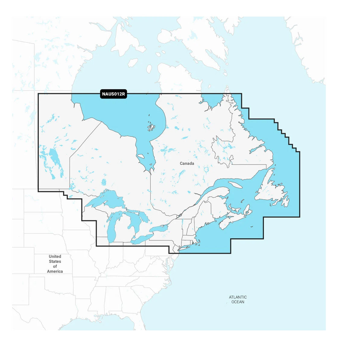 Navionics+ NAUS012R Eastern Canada and the Great Lakes  Marine Chart