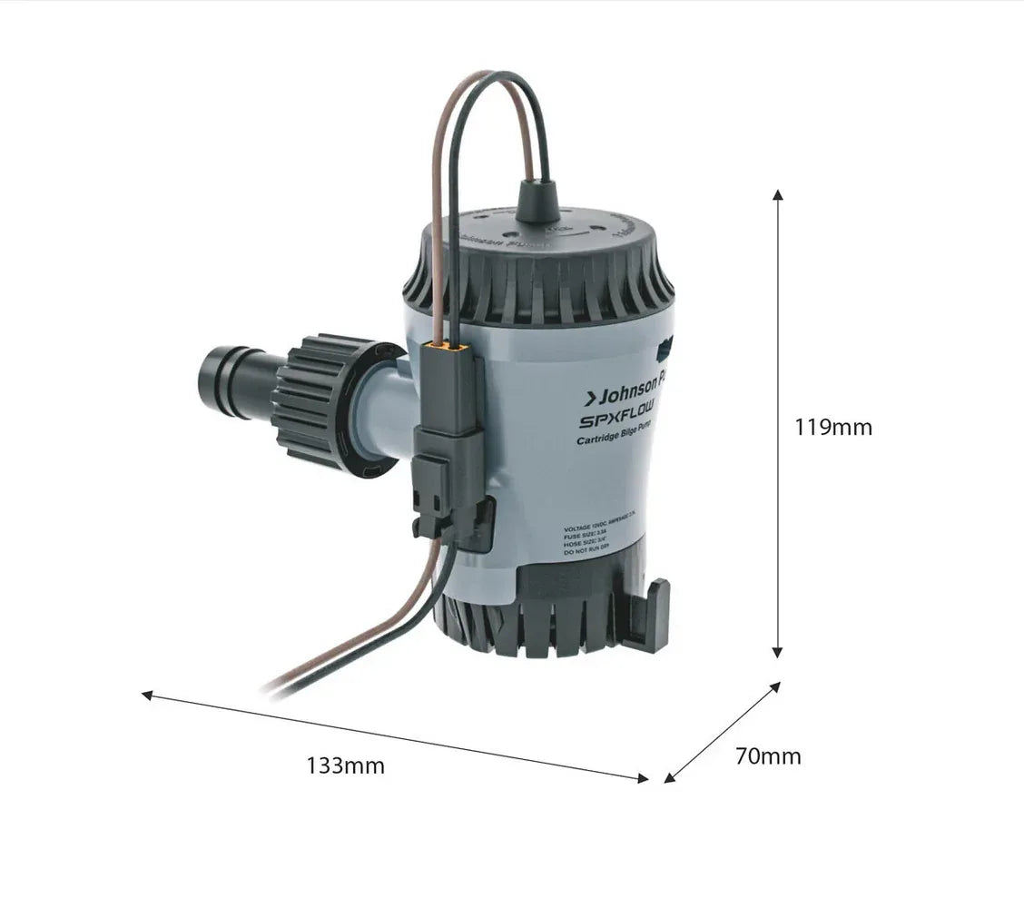 Johnson Pump Aqua Void 500 GPH pilssipumppu - Happy Angler