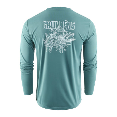 Grundens LS Tech Tee Cuda UPF50 pitkähihainen paita - Happy Angler