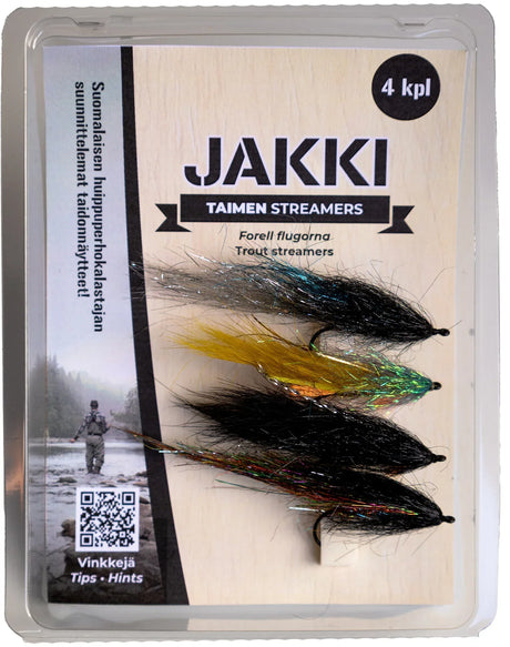 Jakki Taimen Streamer perholajitelma 4 kpl/pkt - Happy Angler