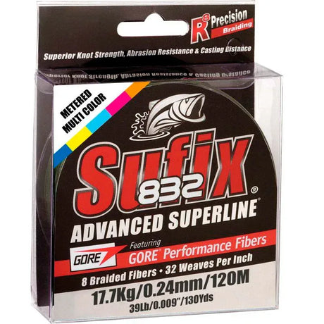 Sufix 832 Multicolor 300 m kuitusiima - Happy Angler