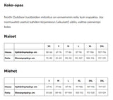 North Outdoor Active merinovilla 210 naisten aluskerraston paita, musta - Happy Angler