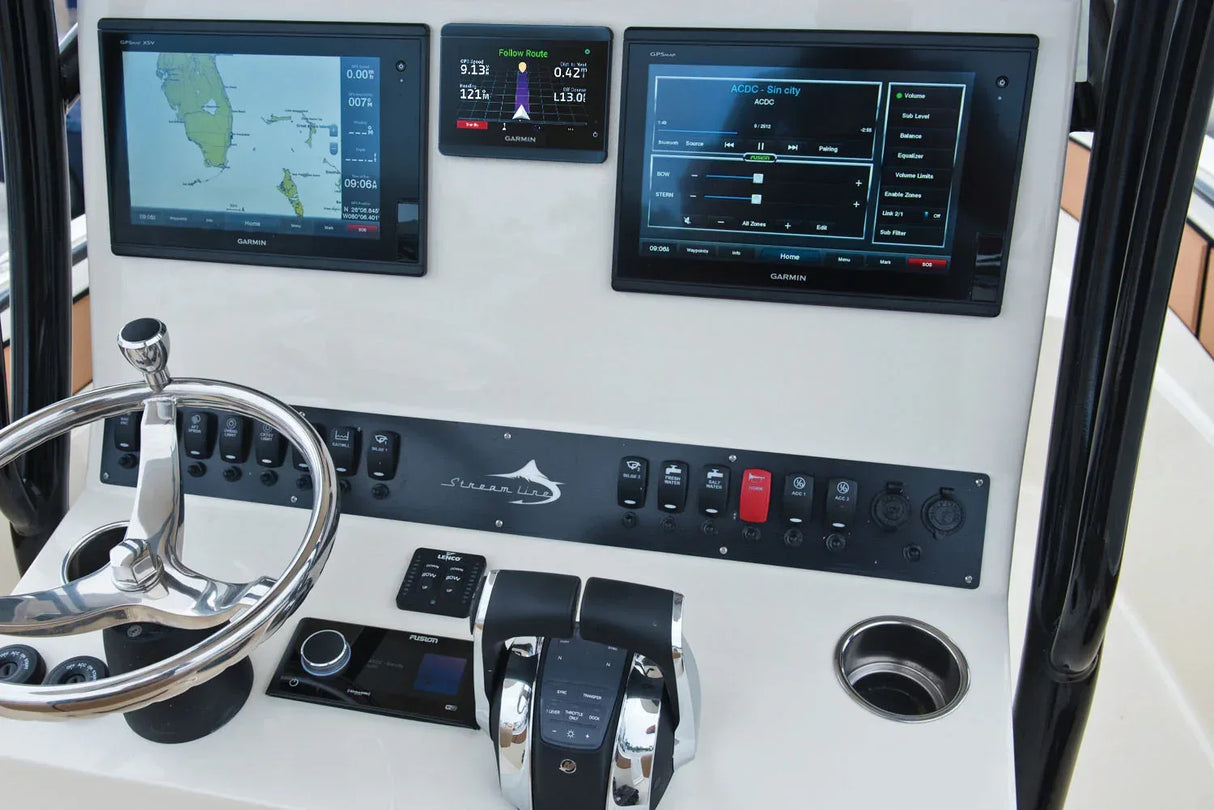 Garmin Compact Reactor 40 Hydraulic autopilotti GHC 50 ohjausyksiköllä - Happy Angler