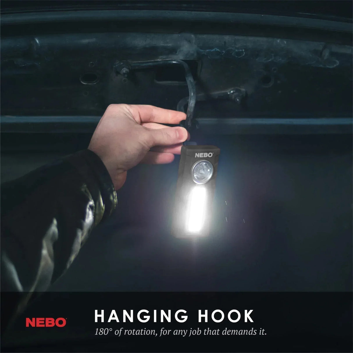 NEBO Tino taskulamppu 300 + 250 lm - Happy Angler