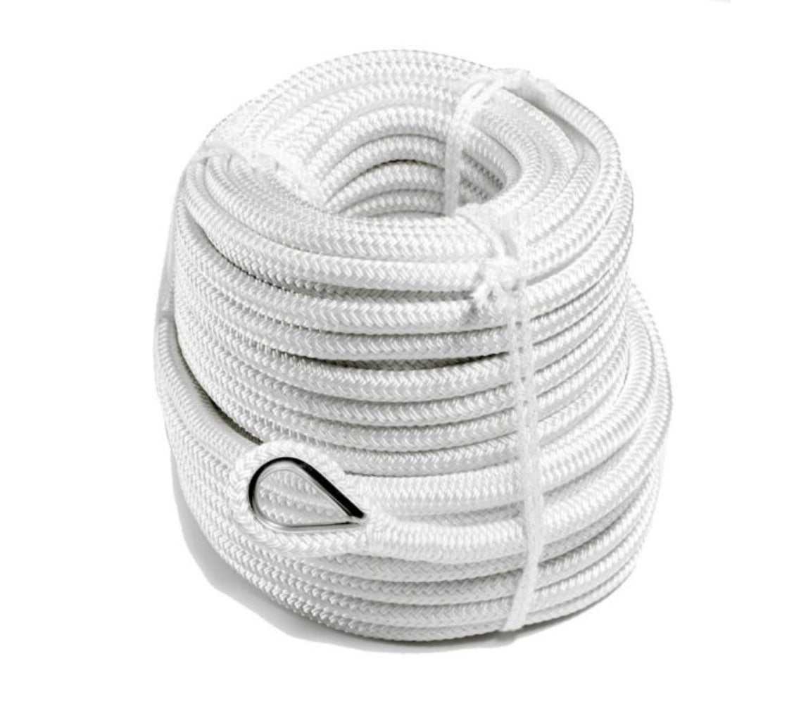 Robline Poseidon ankkuriköysi valkoinen 50 m 12 mm