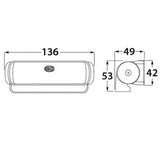 Hella Marine Sea Hawk LED kansivalo musta