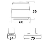 Hella Marine Naviled 360 Compact C-5 kulkuvalo valkoinen