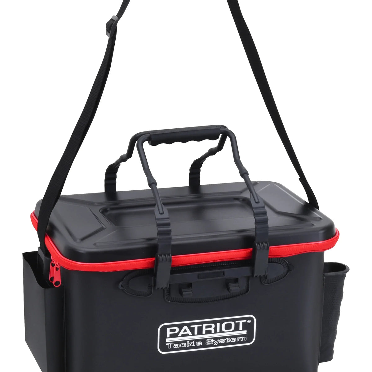 eva tackle box Patriot Holder Large Fishing Bag + 4 Boxes Fish Hook Barb Protector brush pig Color:SILVER (UV)