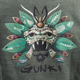 Gunki Chief Khaki Zip Sweat Hoodie